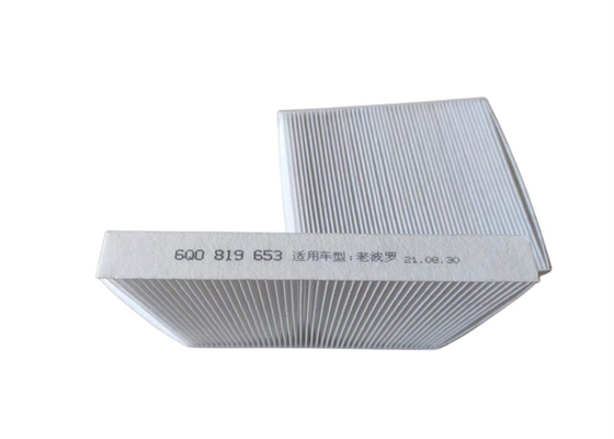 Filtre de cabine de voiture du rectangle 6Q0819653 250mm pour beaucoup de voitures VW Fox Polo Skoda Audi